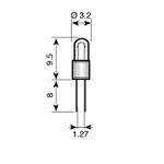 Indicatie- en signaleringslamp Vezalux Bi-pin T1